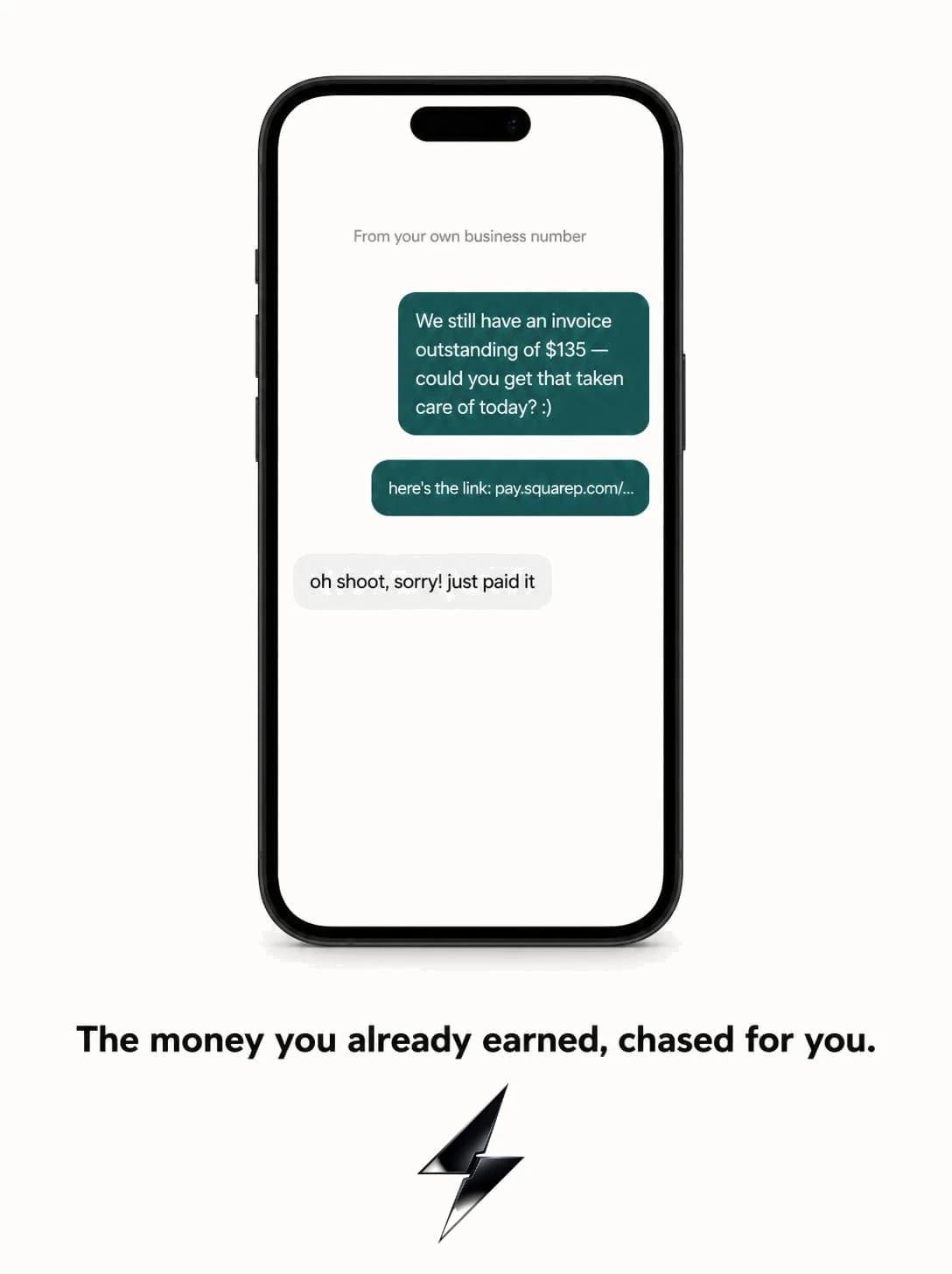 Overdue invoice chase — what it looks like running
